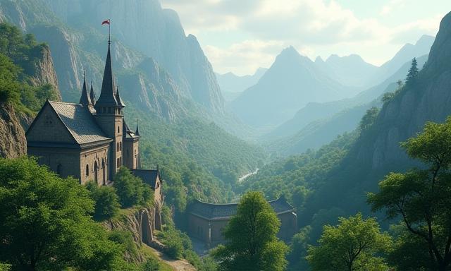 Screenshot from Fantasy Realm RPG game showing an open world scene